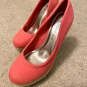 Madden Girl Pink Platform Wedges
